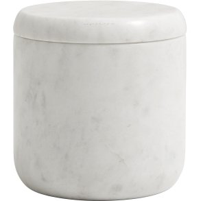Nordal Marble Opbevaringskrukke H10 cm, Hvid