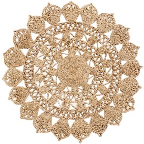 Nordal Doory Dækkeserviet Ø45 cm, Jute