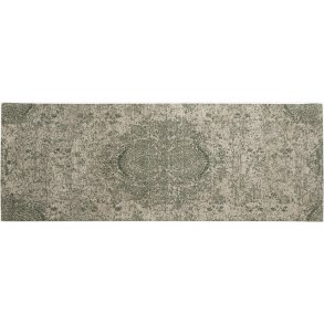 Nordal Aria Jacquardvævet Tæppe 75x200 cm, Grøn/Beige