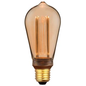 Nordlux Retro Edison Pære E27 3,5W Dæmpbar, Guld