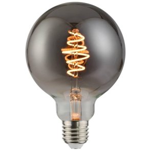 Nordlux Spiral Globe Pære E27 4,5W Dæmpbar, Røgfarvet