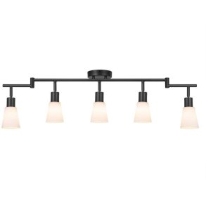 Nordlux Cole 5-Spot, Sort/Opalhvid