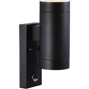 Nordlux Tin Maxi Væglampe m. Sensor, Sort