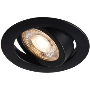 Nordlux Monolo Indbygningsspot Ø8,2 cm, Sort