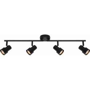 Nordlux Boston Loftlampe m. Fire Spots 71 cm, Sort