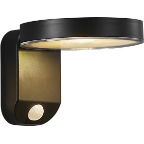 Nordlux Rica Round Solcellelampe m. Sensor LED Ø15 cm, Sort