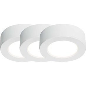 Nordlux Kitchenio Påbygningsspot LED 3 stk. Ø6,4 cm, Hvid