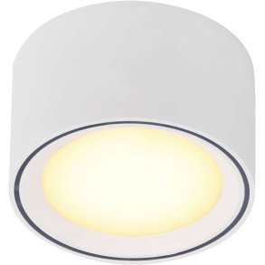 Nordlux Fallon Påbygningsspot LED Ø10 cm, Hvid/Hvid
