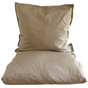 OMHU Percale Sengetøj 140x200 cm, Mud