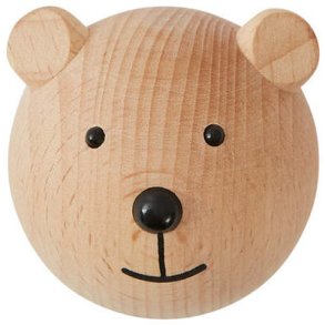 OYOY Mini Knage Bamse 4,5 cm, Bøg