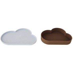 OYOY Mini Tallerken og Skål Sky Chloe 2 stk, Ice