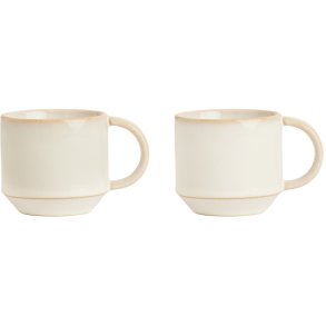 OYOY Yuka Espressokop 2 stk. 10 cl, Offwhite