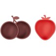 Jordbær og Kirsebær 2 stk., Cherry Red/Nutmeg