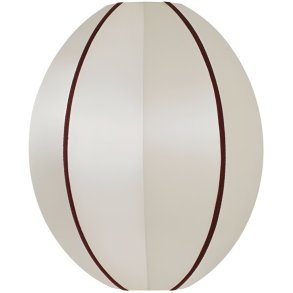 Oi Soi Oi Indochina Lampeskærm Oval Ø35 cm, Offwhite/Bordeaux