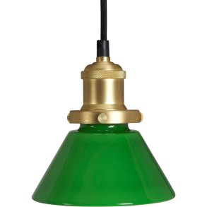 PR Home August Pendel Ø15 cm, Grøn/Messing