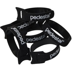 Pedestal Velcro Ties 6 stk. 20 cm, Sort