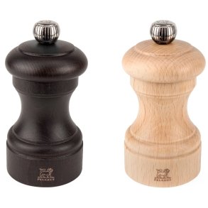 Peugeot Bistro Salt- og Peberkværnsæt 10 cm, Bøg/Chokolade