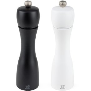 Peugeot Tahiti Salt- og Peberkværnesæt 20 cm, Sort/Hvid