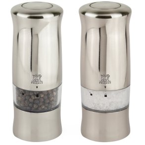 Peugeot Zeli Salt- og Peberkværnesæt 14 cm, Rustfrit Stål
