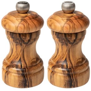 Peugeot Bistro Salt- og Peberkværnsæt 10 cm, Oliventræ