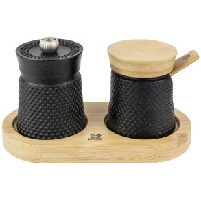 Peugeot Bali Fonte Salt- og Peberkværnsæt 8 cm, Sort