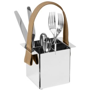 Philippi A TAVOLA Bestikholder H11 cm, Blankt Stål