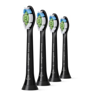 Philips Sonicare W Optimal White Standard Tandbørstehoved 4 stk, Sort