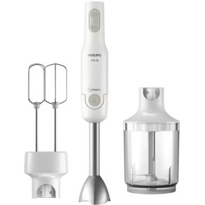 Philips Daily Collection ProMix-Stavblender m. XL-hakker og Dobbelt Piskeris, Hvid