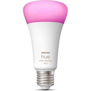 Philips Hue White and Color Ambiance A67 Pære E27 1600 Lumen Ø6,7 cm