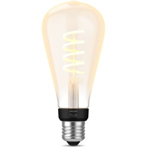 Philips Hue White Ambiance Filament ST72 Edison Pære E28 Ø7,2 cm