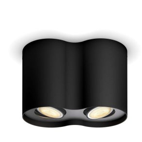 Philips Hue Pillar Spotlampe m. Switch 12 cm, Sort