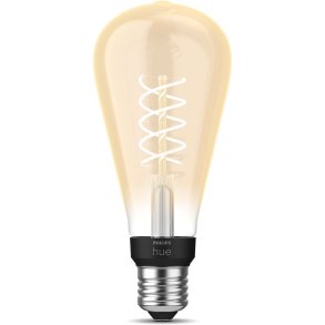 Philips Hue White Filament ST72 Edison Pære E27 Ø16,4 cm