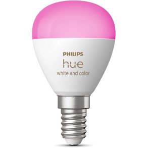 Philips Hue White and Color Ambiance P45 Kronepære E14 470 Lumen Ø4,5 cm