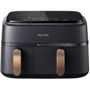 Philips Series 3000 Airfryer m. To Kurve 9 L, Koksgrå