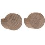 Wood Knot Knage 2 stk. Ø2,8 cm, Eg