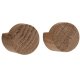 Wood Knot Knage 2 stk. Ø2,8 cm, Olieret Eg