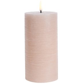 Uyuni Lighting Bloklys LED Ø7,8xH15 cm, Beige/rustik