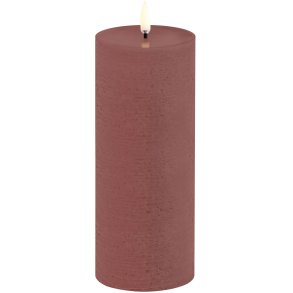 Uyuni Lighting Bloklys LED Ø7,8xH20 cm, Terracotta/rustik