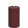 m. Smelteeffekt LED Ø5xH7,5 cm, Wine Red