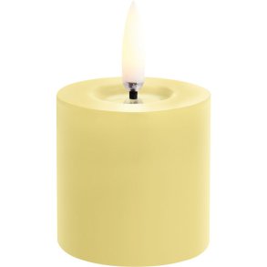 Uyuni Lighting Bloklys m. Smelteeffekt LED Ø5xH4,5 cm, Wheat Yellow