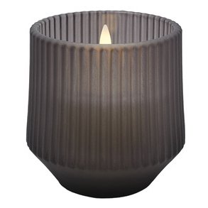 Uyuni Lighting Duftglaslys LED Ø8,5xH9,5 cm, Harmony Smoke