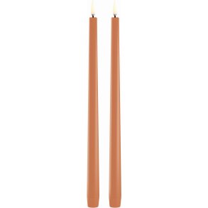 Uyuni Lighting Kronelys LED 2 stk. Ø2,3xH32 cm, Apricot