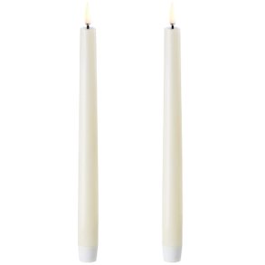 Uyuni Lighting Kronelys LED 2 stk. Ø2,3xH25 cm, Ivory