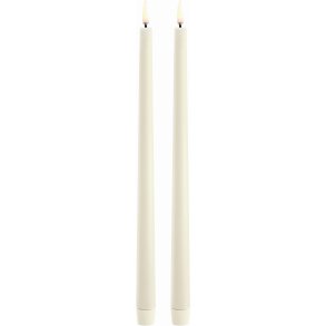 Uyuni Lighting Kronelys LED 2 stk. Ø2,3xH32 cm, Ivory