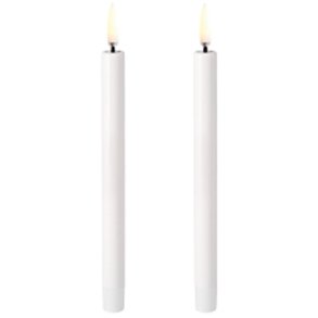 Uyuni Lighting Juletræslys LED 2 stk. Ø1,3xH13,8 cm, Hvid Plastik