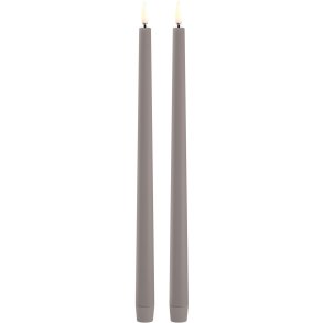 Uyuni Lighting Kronelys LED 2 stk. Ø2,3xH32 cm, Sandstone