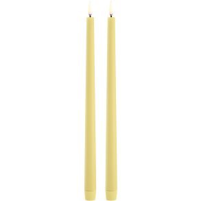 Uyuni Lighting Kronelys LED 2 stk. Ø2,3xH32 cm, Wheat Yellow