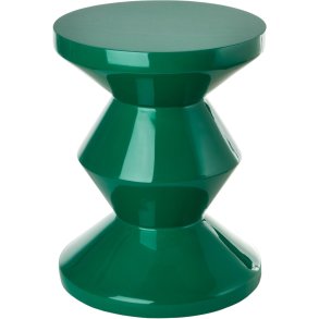 POLSPOTTEN Zig Zag Sidebord H46 cm, Mørk Grøn
