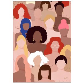 Poster & Frame Maja Tomljanovic Plakat Who run the world 50x70 cm
