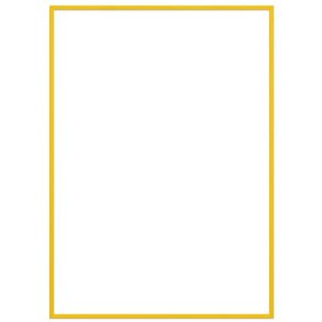 Poster & Frame Ramme A4, Gul